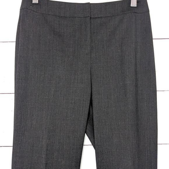 Lafayette 148 New York Wool Barrow Straight Leg Pants Gray Women's Size 2 - Picture 4 of 8
